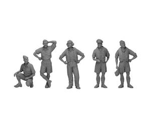 Figurines de pilotes RAF - ICM - 48080 - Échelle 1/48 - Uniformes tropicaux - Plastique