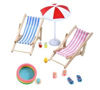 Figurines De Plage Miniatures, Mini Meubles Réalistes Mignons, Décor D' | Accessoires Miniatures De Maison De De Plage, Pour Dortoir, Chambre À Coucher, Appartement, Maison De , Bibliothèqu
