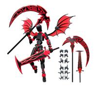 Figurines de robots articulés - Assortiment de modèles de jouets imprimés en 3D, ensemble de sculptures de personnages mobiles | Présentoir de bureau à collectionner pour événements d'anniversaire