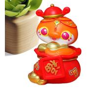 Figurines de Serpent Miniature 2025, Statuette de Serpent du Nouvel an 2025,Table de Collection de Sculpture de Serpent de Dessin animé - Figurines Chinoises Miniatures 2025 Année