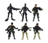 Figurines De Soldat - Figurines D'action ABS De 3,54 Pouces, Ensemble De Jeu D'histoire À Collectionner De 6 Pièces | Jeu De Groupe De Renforcement Des Compétences Sociales, Collection De Modèles De S