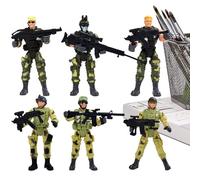 Figurines de soldats - Grandes figurines d'action ABS de 3,54 pouces, kit de jeu d'histoire à collectionner | Jeu de groupe pour construire des compétences sociales, collection de modèles de soldats