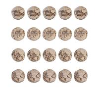 Figurines de - Statues miniatures en résine de 2,1 cm, 20 micro-décorations en arêtes de poisson ; Petit paysage de verdure artificielle pour terrarium, statuette en matériau synthétique durabl