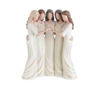 Figurines De Sœur, Conception De Base Incurvée, 18 Cm, Statue De Figurines De Sœur D'âme De Femme, Ornement En Résine Sculptée Exquise, Taille Compacte Mais Accrocheuse, Pour Les Amis De La Famille D'