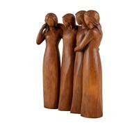 Figurines de Sœurs - Sculpture d'Amie de Collection Peinte à la Main,Sculpture d'Amitié entre Sœurs,pour Chambre d', Table de Chevet, Étagères de Présentation, Bibliothèques, Salon, Chambre, Bureau