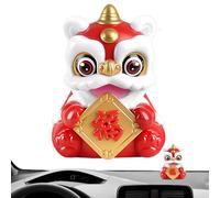 Figurines de tableau de bord de voiture - Nouvel An à énergie solaire - Décoration de bureau - Décoration de console centrale - Pour conducteurs, collectionneurs, bureau, trajets quotidiens