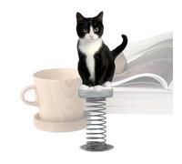 Figurines de tableau de bord - Décoration de bureau en acrylique 2D en forme de chat - Décoration de bureau - Accessoire de console centrale de voiture - Cadeau pour conducteurs, collectionneurs