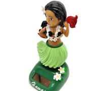 Figurines de tableau de bord,mignon pour tableau de bord de voiture - Décor de de amusant, fille dansante solaire d'Hawaï pour la maison de de de voiture, cadeaux d'Hawaï