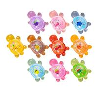 Figurines de tortues de mer, tortues en résine lumineuse | Tortues aux fruits en résine qui brillent dans le noir | Animaux en résine lumineux, petits animaux marins pour ordinateurs de bureau, salon,