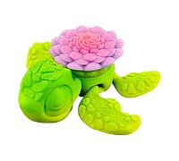 Figurines De Tortues, Figurine Articulée Collectionnable Animale, Jouets Anti-Stress Articulés Pour Adultes Décoration De Bureau Maison Cadeaux Anniversaire Favoris Fête Hommes Femmes