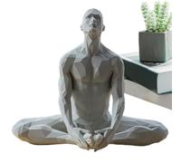 Figurines de yoga, sculpture de yoga pour décoration d'intérieur, sculpture abstraite de pleine conscience, décoration de bureau à collectionner pour maison, studio, salle d'étude, salon