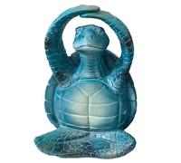 Figurines de yoga, tortue de yoga,Figurines de tortues statue méditante - Décorations de plage côtière, tortue de yoga zen, figurine de yoga, décoration de salle de bain tortue pour salon, chambre à c