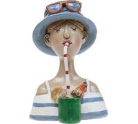 Figurines décoratives Buste de femme avec cocktail en look marin