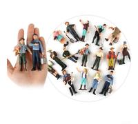 Figurines détaillées de trains miniatures de fermier et de berger debout, parfaites pour les petits modèles (ZQ712)