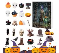 Figurines d'Halloween 2025 - Tête de mort effrayante - Fournitures de fête pour adolescents, , famille, parents, amis, école, crèche