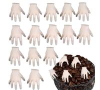 Figurines d'Halloween Petit décor en forme de main en résine | 15 pièces figurines d'intérieur statues d'étagère pour une utilisation dans le salon maison hantée entrée étagère cheminée et