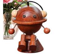 Figurines d'homme en bois oscillantes Ornement Diffuseur Auto Fait Main | Figurines en Bois pour Tableau de Bord pour Pick-up Tracteur Camion Quad Camping-car Trajets Quotidiens Road Trip Noyer foncé