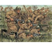 Figurines D'Infanterie Russe WWII Kit Plastique 1:72 Modèle ITALERI