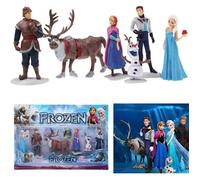 Figurines - DISNEY - Frozen Reine des Neiges - Lot de 6 - Plastique - 6-9 cm
