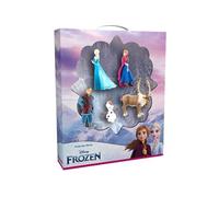Bullyland 13413 - Figurines d'anniversaire Princesse Elsa, Anna, Kristoff, Sven et Olaf de Walt Disney La Reine des Neiges, idéal comme Petit Cadeau pour Les Enfants à partir de 3 Ans