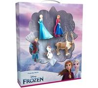 Bullyland 13413 - Figurines d'anniversaire Princesse Elsa, Anna, Kristoff, Sven et Olaf de Walt Disney La Reine des Neiges, idéal comme Petit Cadeau pour Les Enfants à partir de 3 Ans