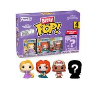 Funko Bitty Pop Disney Princesses Pack 4 Raiponce/Mérida/Moana/Figurine Mystérieuse