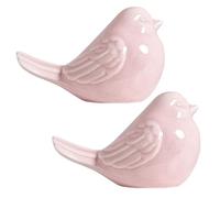 Figurines d'oiseaux 2pcs décor d'oiseau en céramique décoratifs en céramique vitrines Figurines Home Decor, 4x2.5x2.6 Statue d'oiseau pour décoration d'étagère Ornement des oiseaux Amours Gift