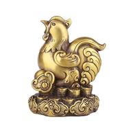 Figurines du zodiaque chinois en laiton - 12 statues d'animaux à collectionner | Décoration Feng Shui | Ornement de maison porte-bonheur | Cadeau idéal du Nouvel An chinois | Singe et plus | Objets de
