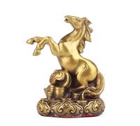 Figurines du zodiaque chinois en laiton - 12 statues d'animaux à collectionner pour décoration Feng Shui | Cadeau parfait pour le Nouvel An chinois | Singe porte-bonheur et plus de décoration