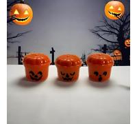 Figurines effrayantes Mini Boo Bucket, Mini Seau nostalgique d'halloween 2026, Accessoires imprimés en 3D for Un événement de friandises ou de friandises, à Offrir et à décorer(Mix-1)