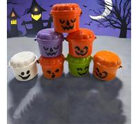 Figurines effrayantes Mini Boo Bucket, Mini Seau nostalgique d'halloween 2026, Accessoires imprimés en 3D for Un événement de friandises ou de friandises, à Offrir et à décorer(7pcs)
