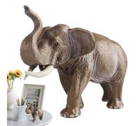 Figurines Éléphant Décor Intérieur, Modèle Éléphant Éducatif et Jouet, Sculpture Animale Solide d'Art Moderne pour Salon Salle à Manger Chambre et Jardin