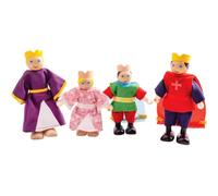 Figurines en bois famille royale