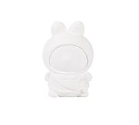 Figurines en céramique à bricoler. 3 poupées de lapin non peintes en plâtre. Kit de peinture artistique avec 12 pigments, 2 pinceaux et 1 plateau de mélange de couleurs pour que les tout-petits