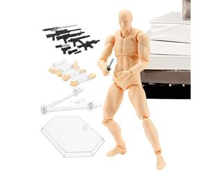 Figurines en motion - Modèle de figurine d'artiste réaliste avec articulation mobile, figurine d'action flexible pour dessiner une photographie d'animation, portable et polyvalente | Figure modèl