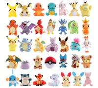 Figurines en peluche Pokemon, 70 Styles, Bulbasaur, Charmander, carapuce, Pikachu, dessin animé mignon, poupée en peluche, cadeaux pour enfants, offre spéciale Azurill 23cm