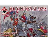 Figurines en plastique War of The Roses 6. Mounted Men at Arms 12 Figures 1/72 Red Box 72045