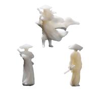 Figurines En Résine Complexes Moule De Culture Traditionnelle Chinoise Personnages Miniatures Délicats Pour Bureau Ou Vitrine Paysage Miniature