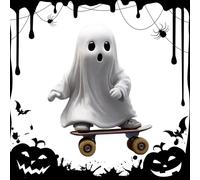 Figurines en Résine d'Halloween | Petites Sculptures Fantômes En Résine Ornements | Déco D'Intérieur Amusante Pour Table Bibliothèque Salon Chambre D'Porche Jardin