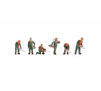 Noch Figurines Ouvriers forestiers 36061 N (1:160) peintes, debout - Set