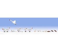 Figurines Encore H0 (15774): 8 Cygnes + 8 Canards