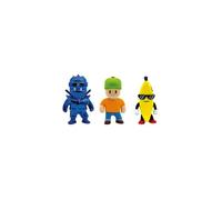 MONSTERFLEX Stumble Guys 64390005 Lot de 3 Figurines du Jeu vidéo Extensible et élastique, 25 cm, à Collectionner, pour Adultes, Enfants de Plus de 6 Ans, Bizak