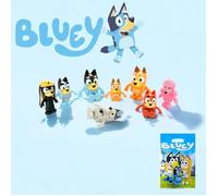 Figurines Famille Bluey + Sac Collector ( Lot de 8 Figurines )