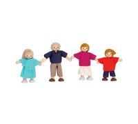 Figurines Famille de Poupée en Bois - Accessoires Maison de Poupée 10 cm