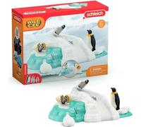 Figurines Famille pingouin sur la banquise, Schleich 42661 Wild Life, Pour enfant des 3 ans