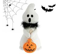 Figurines fantômes mignonnes avec écharpe - Poupées de collection douces comme décoration de la maison et accessoires photo, décorations d'Halloween pour chambre à coucher, salon, appartement et