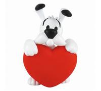 Plastoy Figurine Idéfix en PVC – cœur rouge – 6 cm