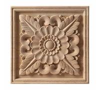 Figurines florales en bois sculpté, incrustations uniques, ornements d'angle, appliques, cadres de porte, meubles, sculpture décorative sur bois, F56,20