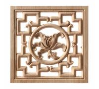 Figurines florales en bois sculpté, incrustations uniques, ornements d'angle, appliques, cadres de porte, meubles, sculpture décorative sur bois, F57,20