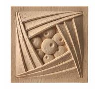 Figurines florales en bois sculpté, incrustations uniques, ornements d'angle, appliques décoratives pour portes et meubles, F13,6